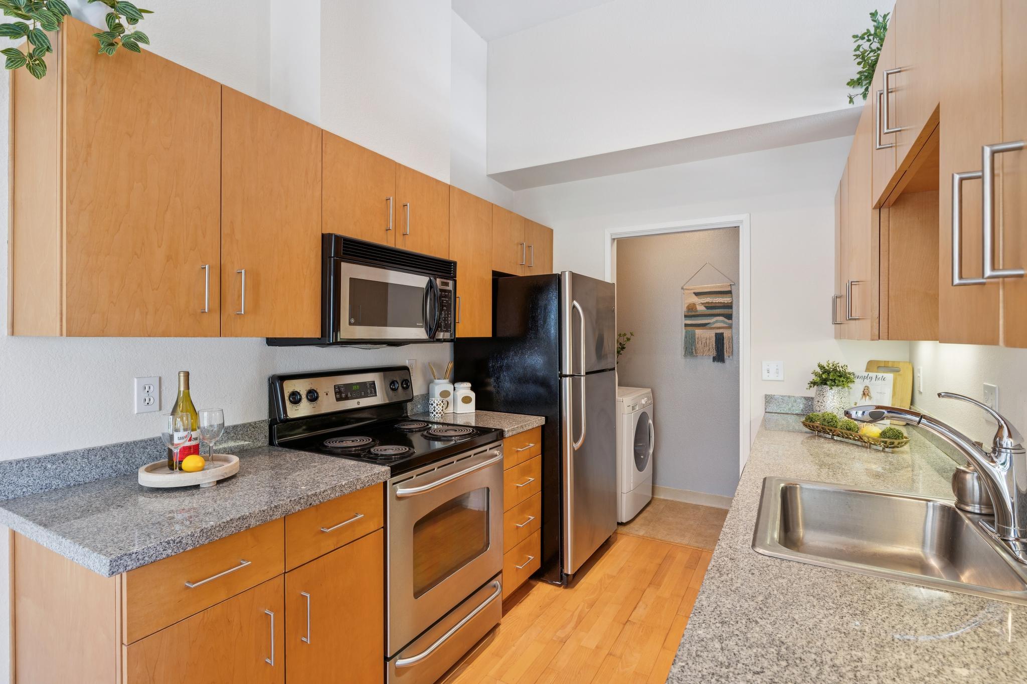 Kitchen cabinetry and counter space at 6 Schooner Ct, Marina Bay, Richmond