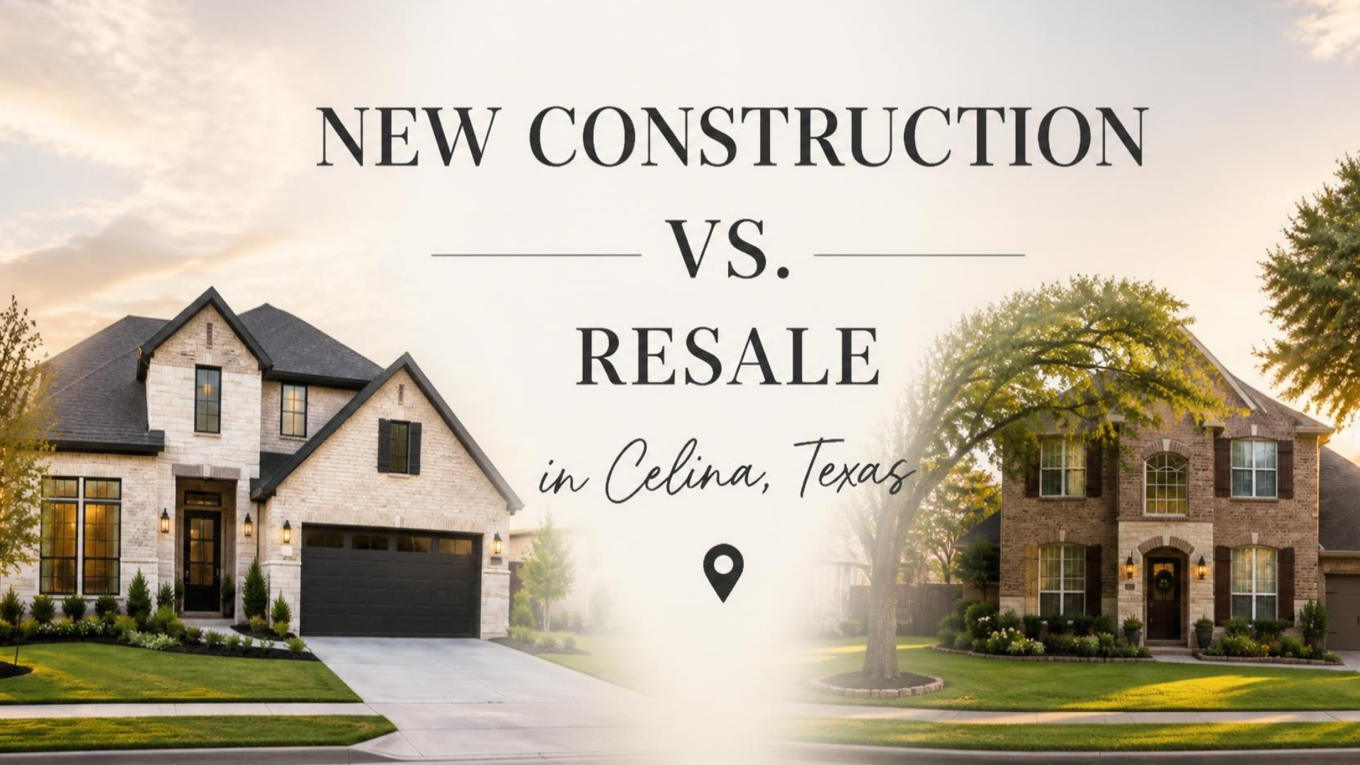 Should You Buy New Construction or Resale in Celina, Texas? header image.