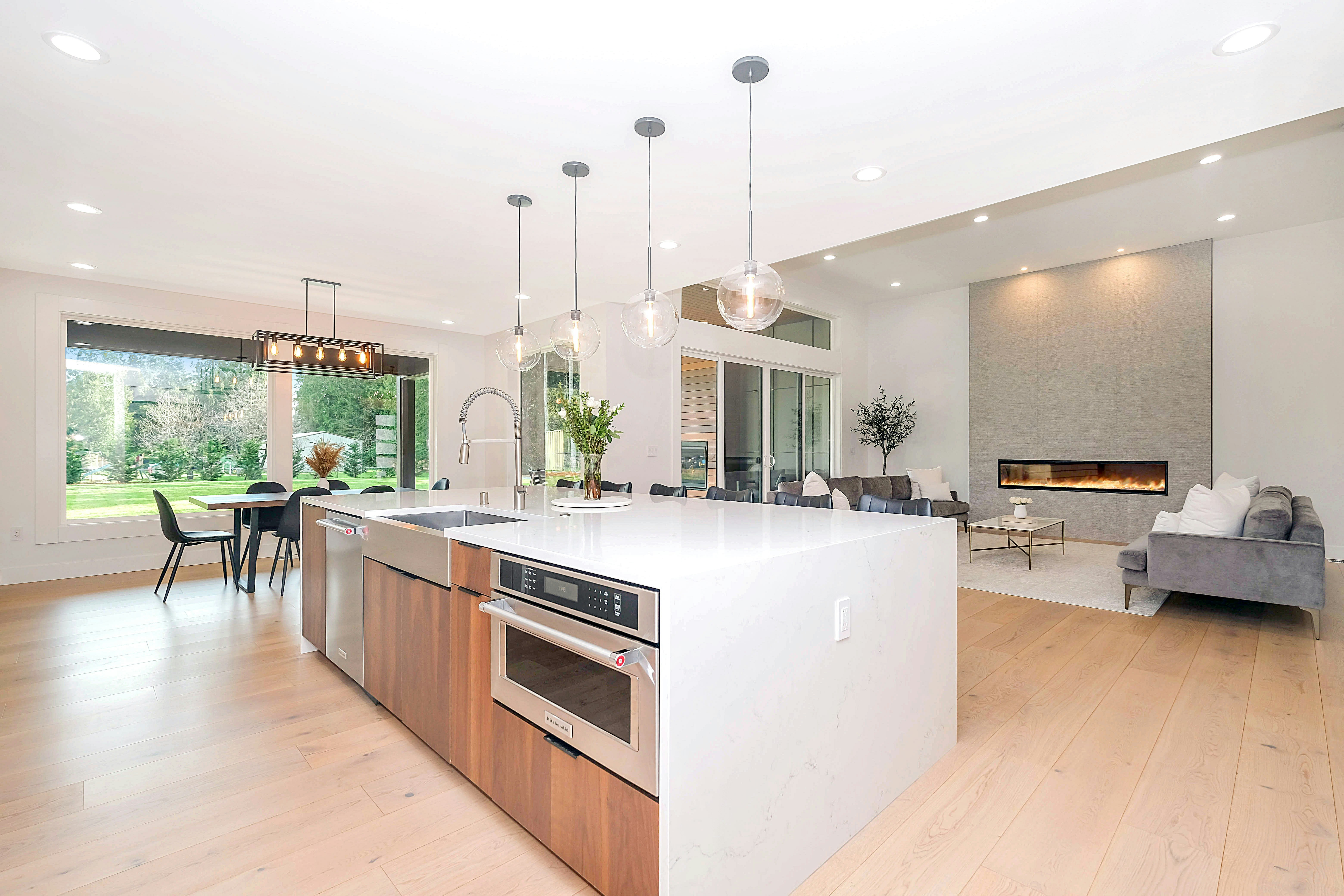 Open Concept with Modern Kitchen