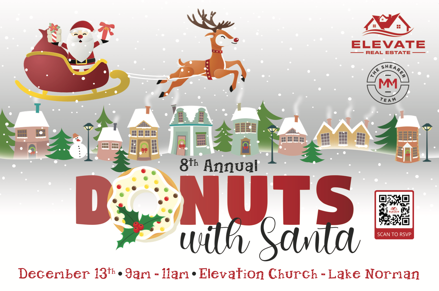 Donuts With Santa header image.