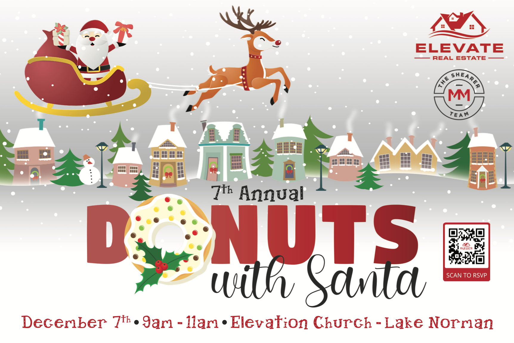 Donuts With Santa header image.