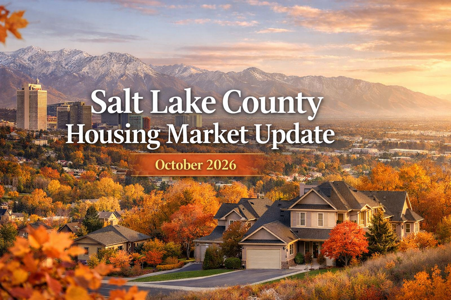 Salt Lake County housing market update for October 2026