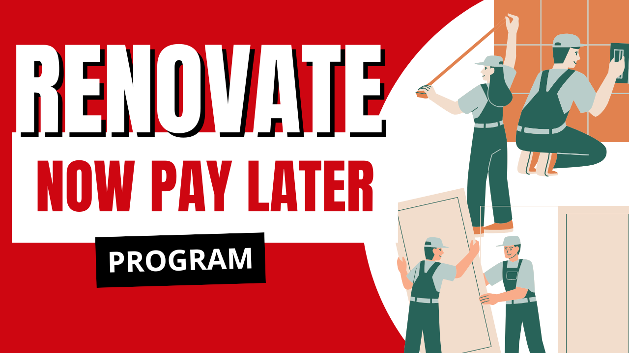 Renovate Now, Pay Later header image.