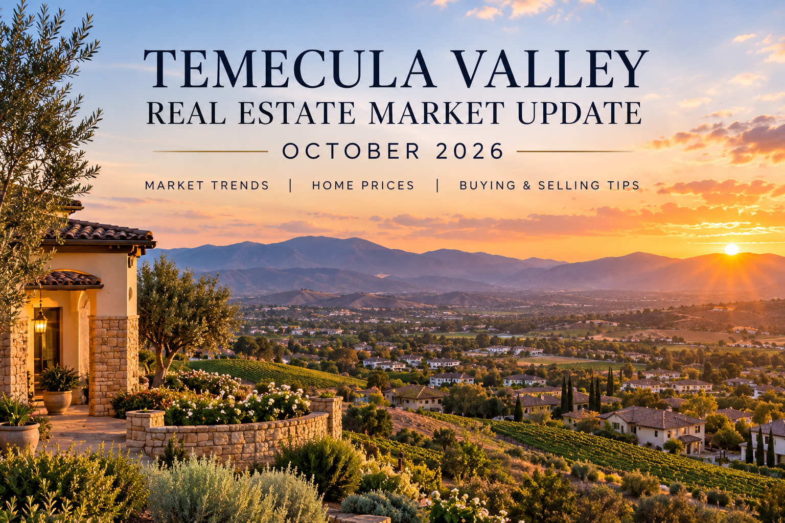 Temecula Valley Real Estate Market Update: October 2026 — Is Now the Right Time to Buy or Sell? header image.