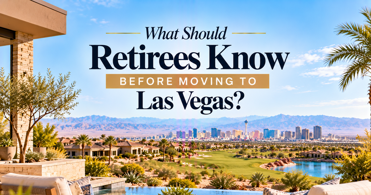 What Should Retirees Know Before Moving to Las Vegas? header image.