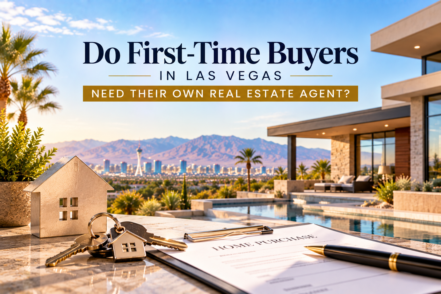 Do First-Time Buyers in Las Vegas Need Their Own Real Estate Agent? header image.
