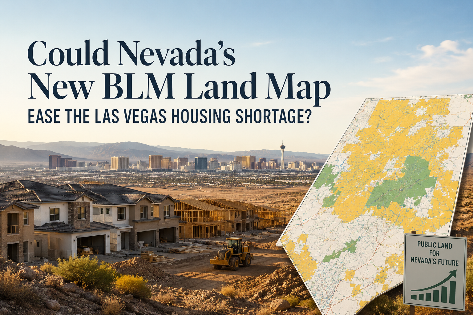 Could Nevada's New BLM Land Map Ease the Las Vegas Housing Shortage? header image.