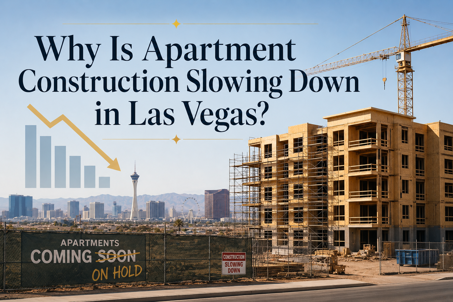 Why Is Apartment Construction Slowing Down in Las Vegas? header image.