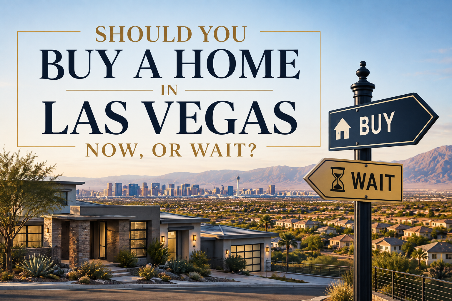 Should You Buy a Home in Las Vegas Now, or Wait? header image.
