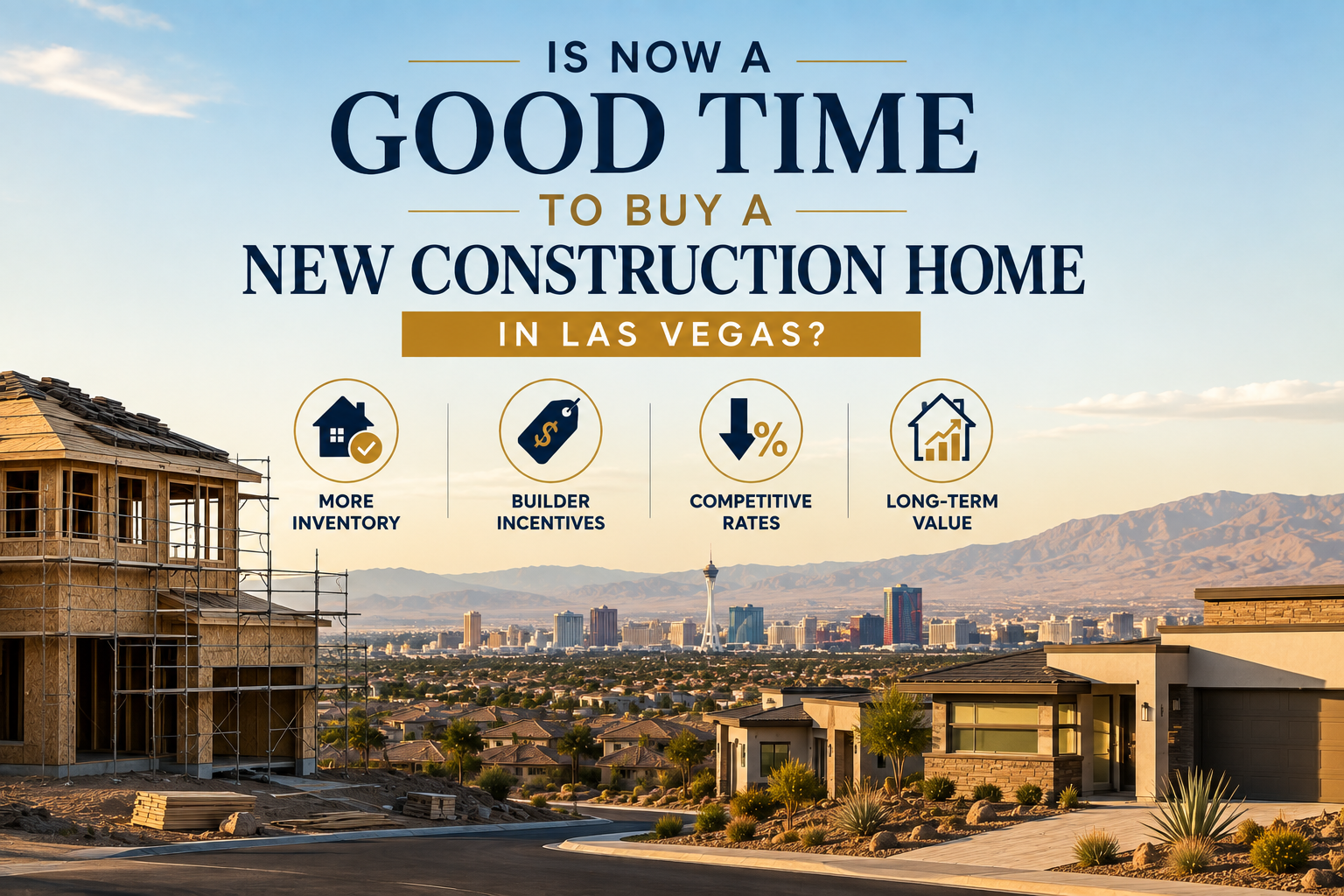 Is Now a Good Time to Buy a New Construction Home in Las Vegas? header image.