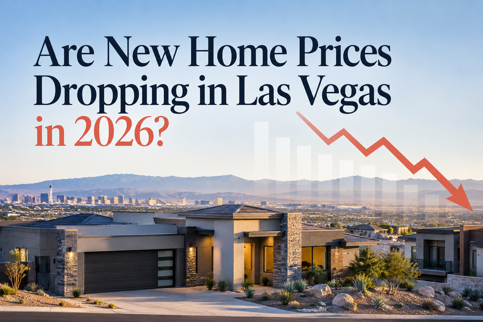 Are New Home Prices Dropping in Las Vegas in 2026? header image.