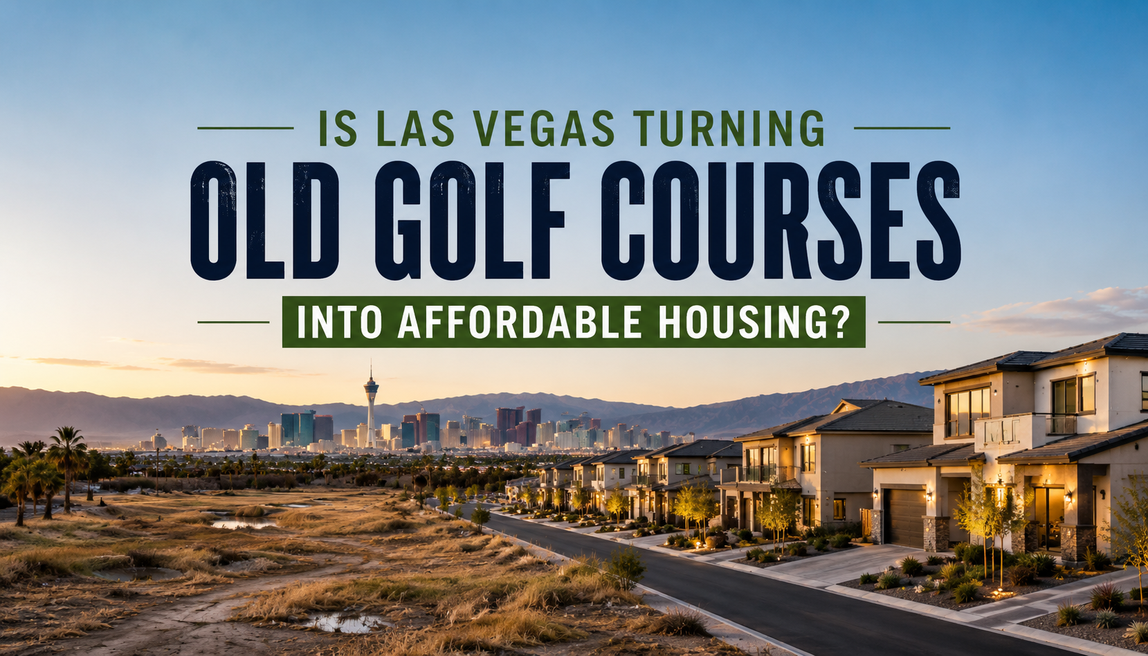 Is Las Vegas Turning Old Golf Courses Into Affordable Housing? header image.