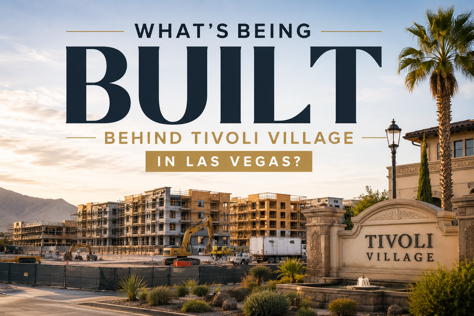 What's Being Built Behind Tivoli Village in Las Vegas? header image.