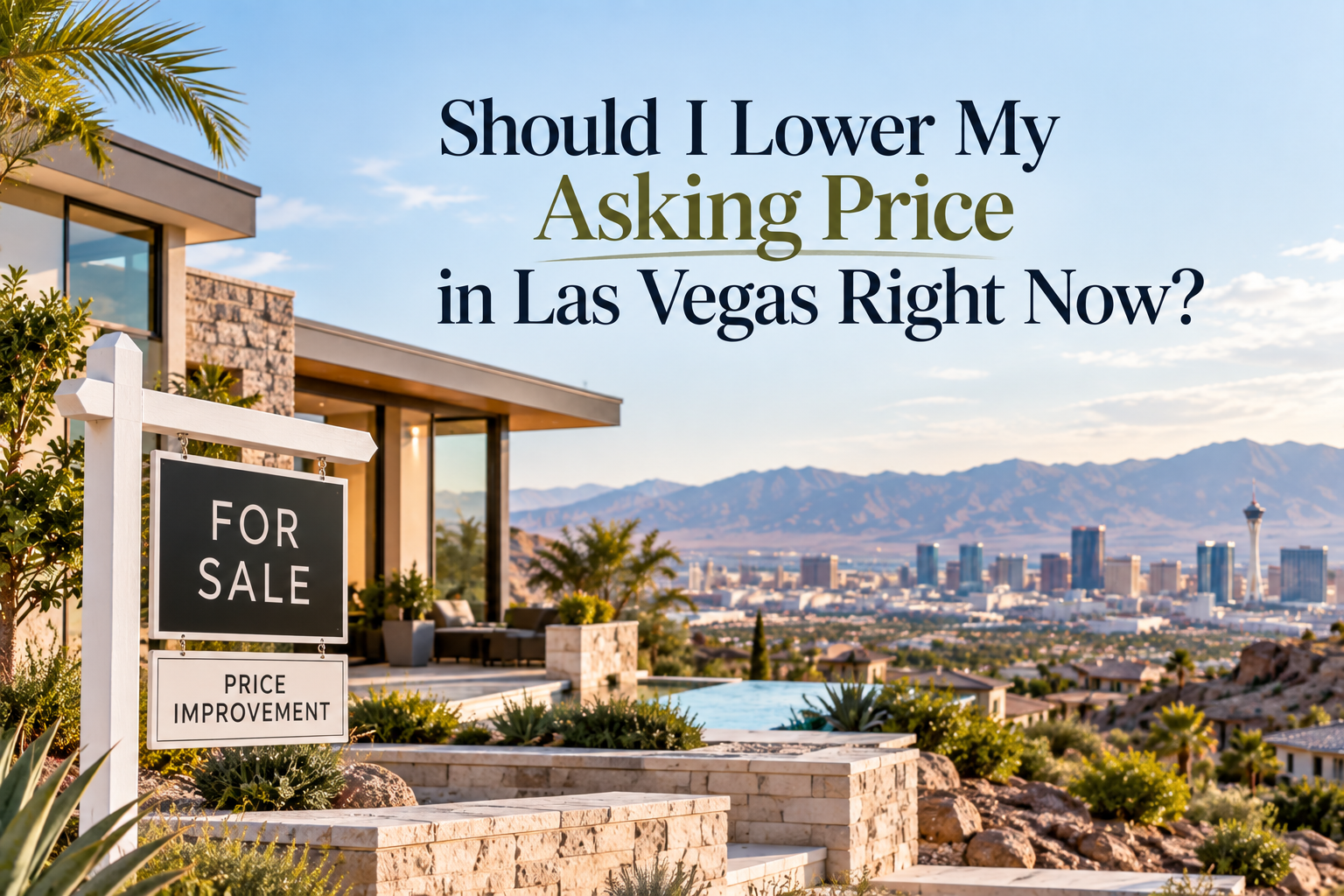 Should I Lower My Asking Price in Las Vegas Right Now? header image.