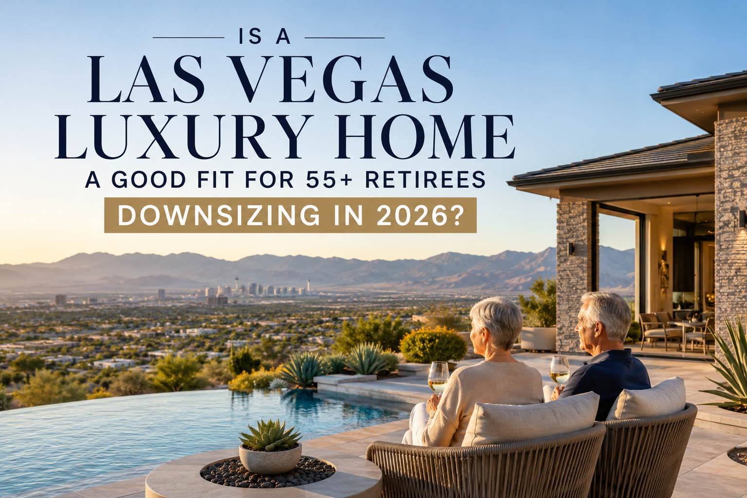 Is a Las Vegas Luxury Home a Good Fit for 55+ Retirees Downsizing in 2026? header image.