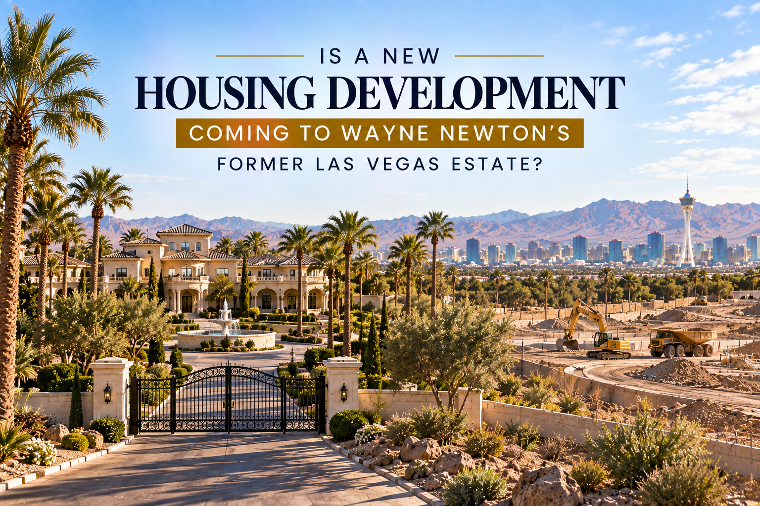 Is a New Housing Development Coming to Wayne Newton's Former Las Vegas Estate? header image.
