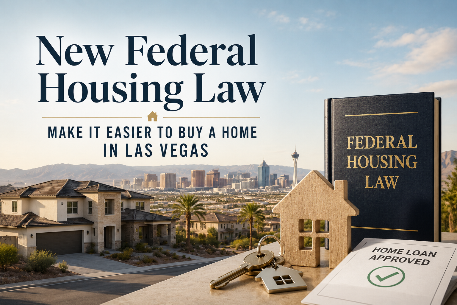 Will the New Federal Housing Law Make It Easier to Buy a Home in Las Vegas? header image.