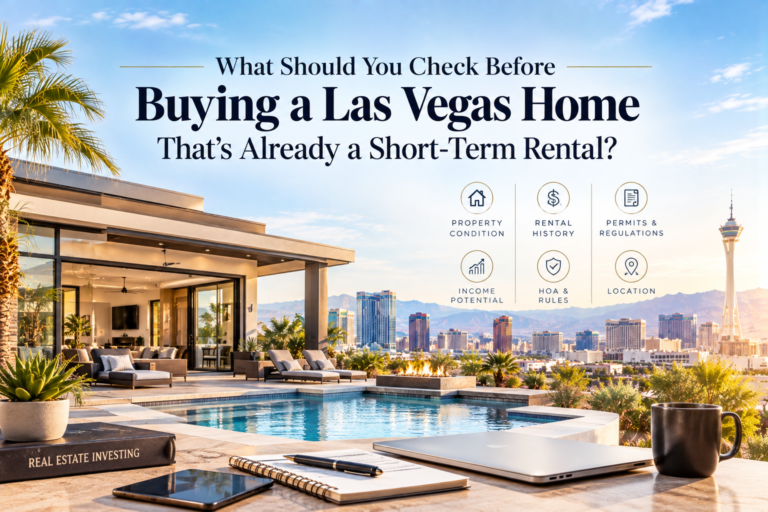 What Should You Check Before Buying a Las Vegas Home That's Already a Short-Term Rental? header image.
