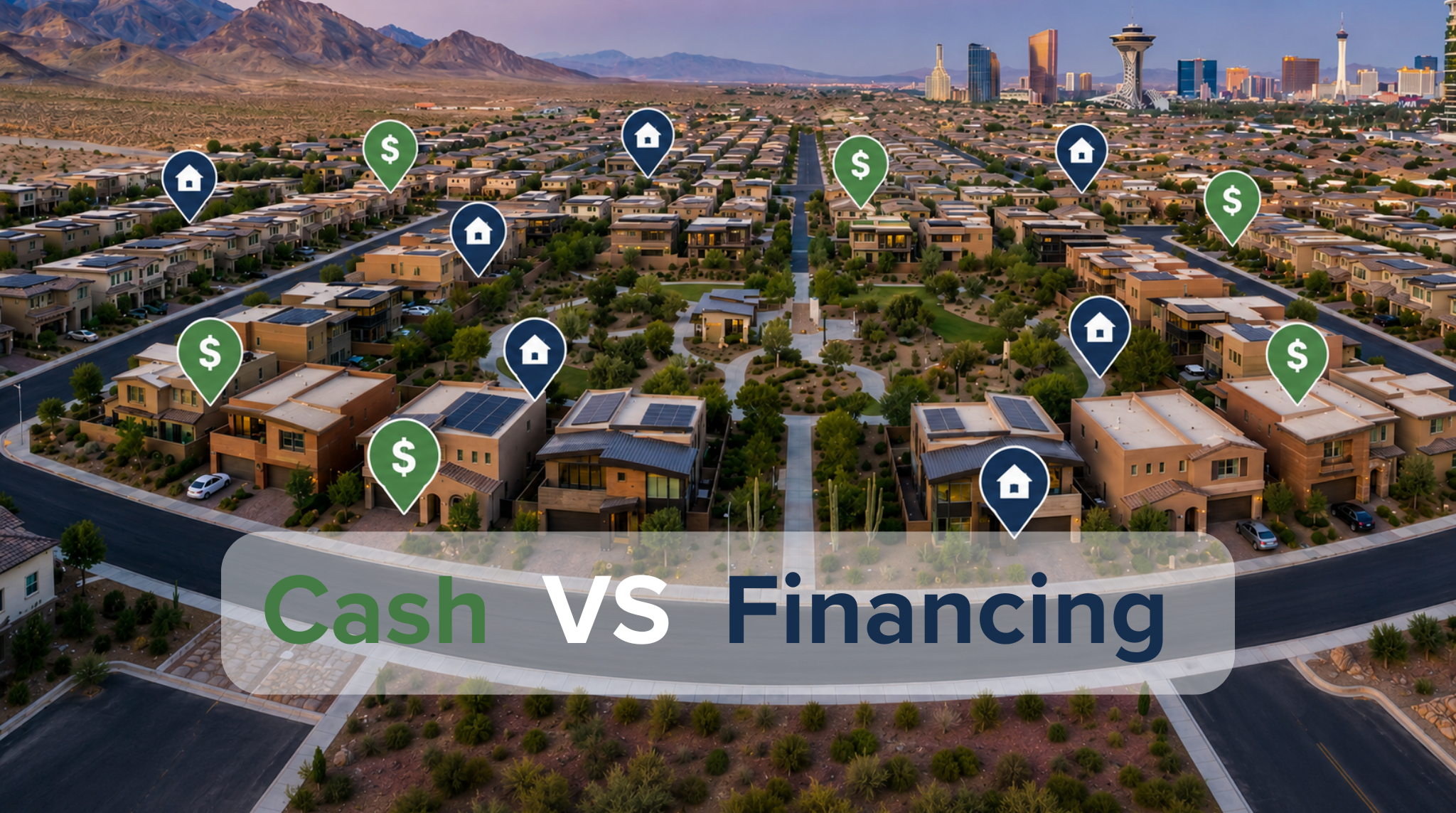 How Many Homes in Las Vegas Are Bought With Cash? header image.