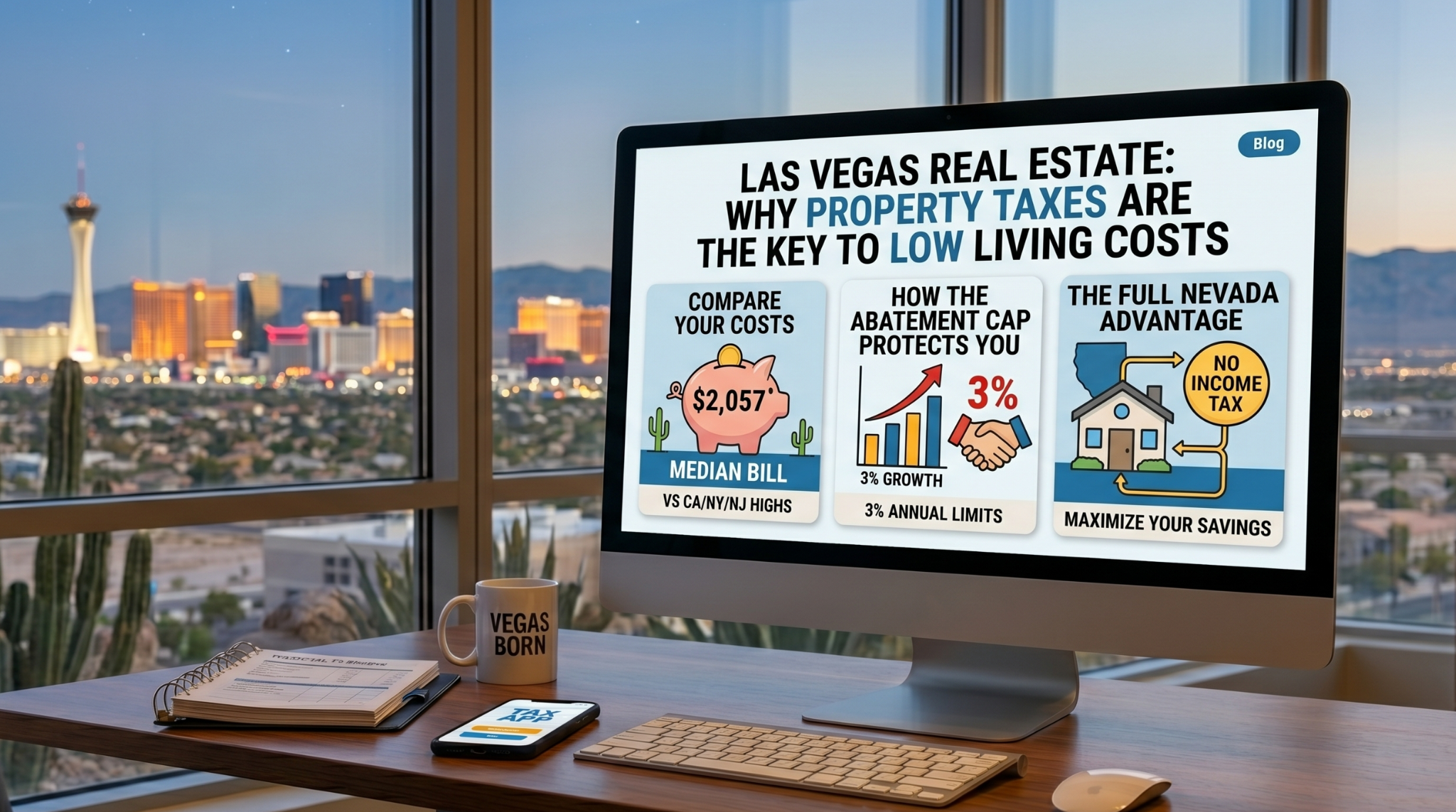 Are Las Vegas Property Taxes High in 2026? header image.
