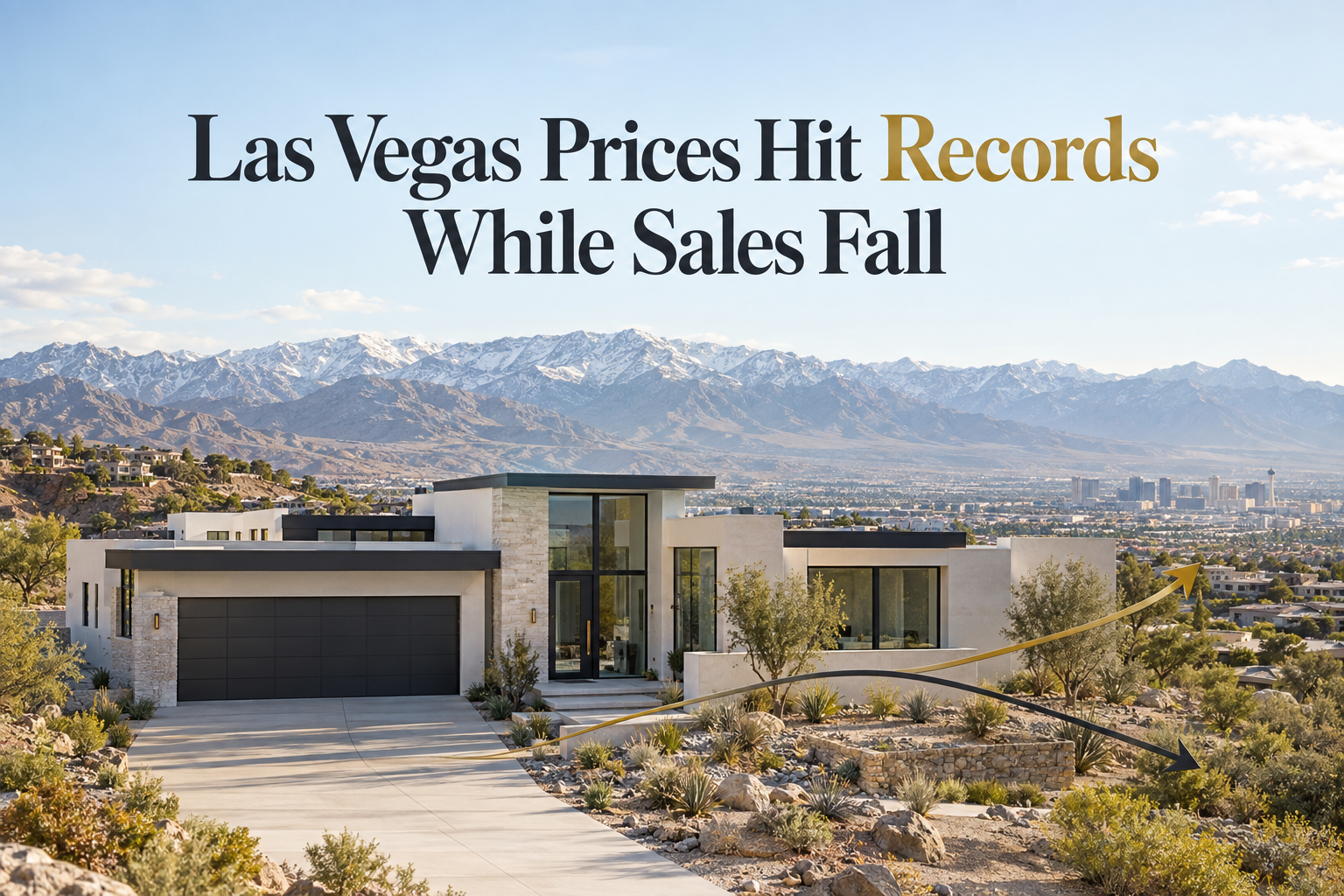 Why Are New Home Prices in Las Vegas at a Record High When Sales Are Falling? header image.