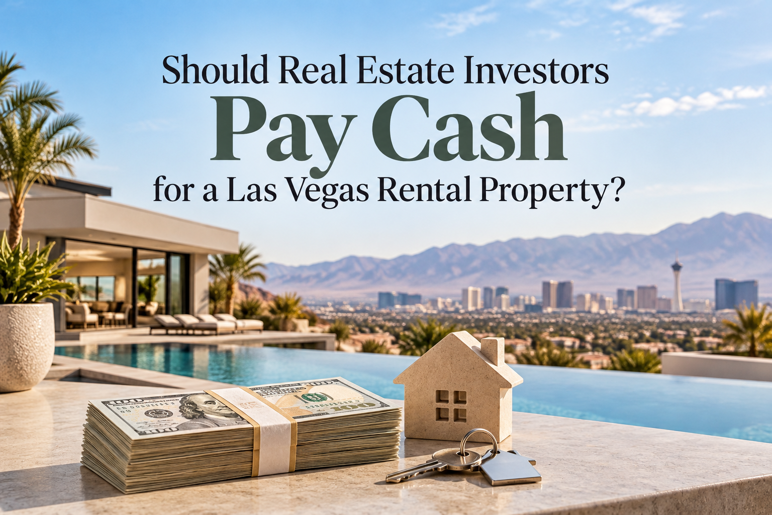 Should Real Estate Investors Pay Cash for a Las Vegas Rental Property? header image.