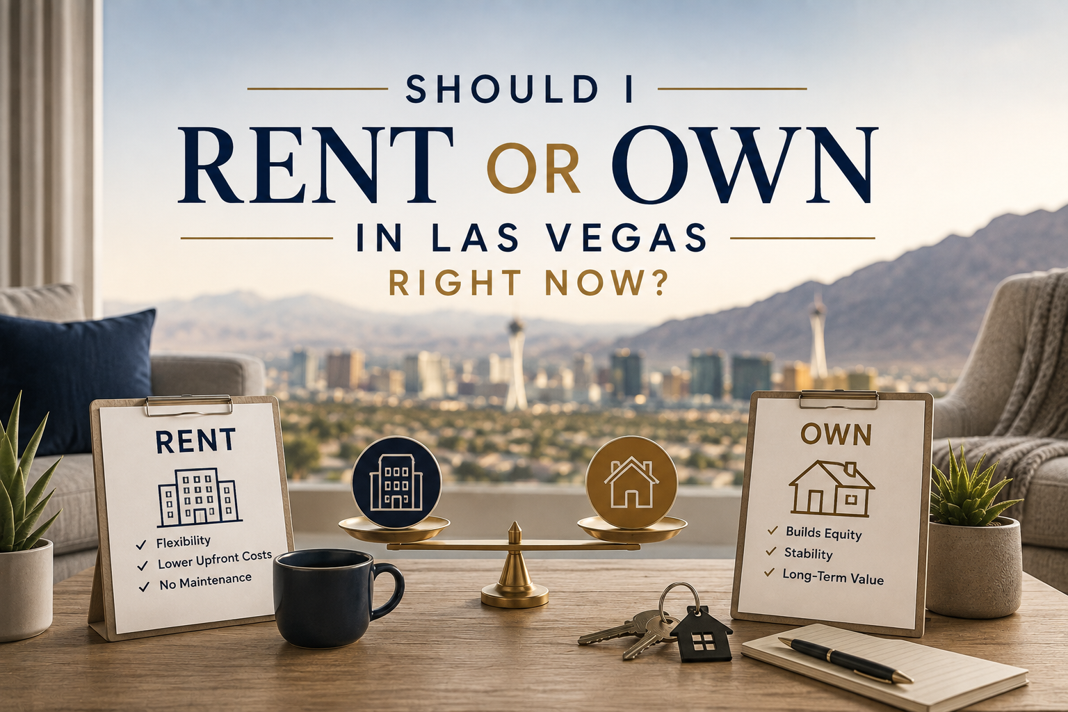 Should I Rent or Own in Las Vegas Right Now? header image.