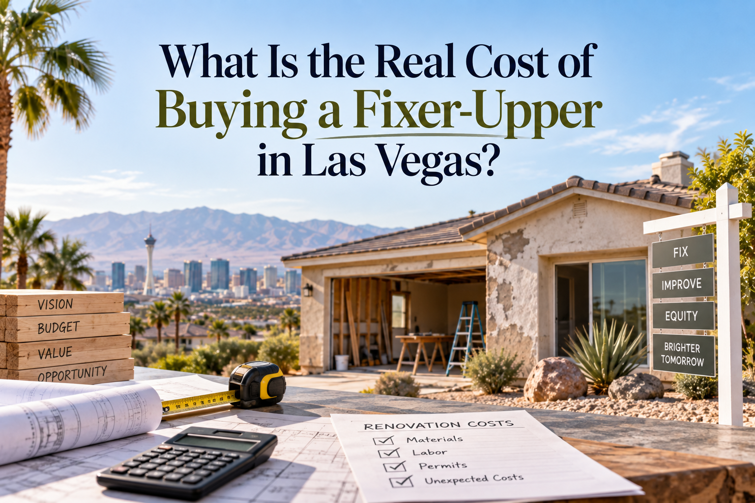 What Is the Real Cost of Buying a Fixer-Upper in Las Vegas? header image.