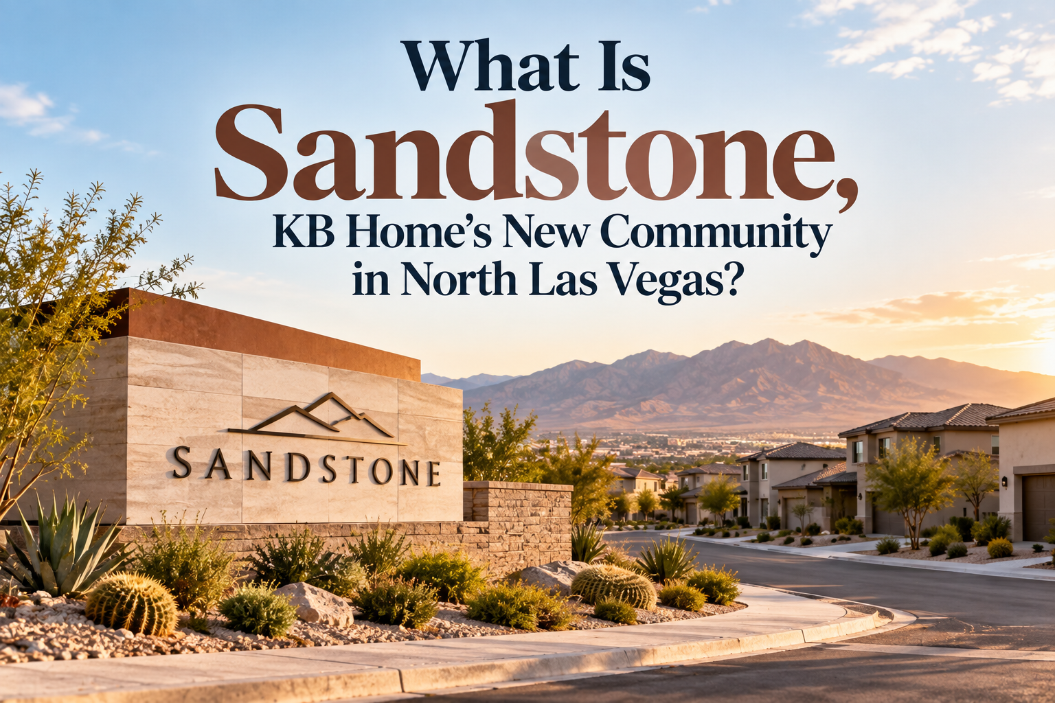 What Is Sandstone, KB Home's New Community in North Las Vegas? header image.