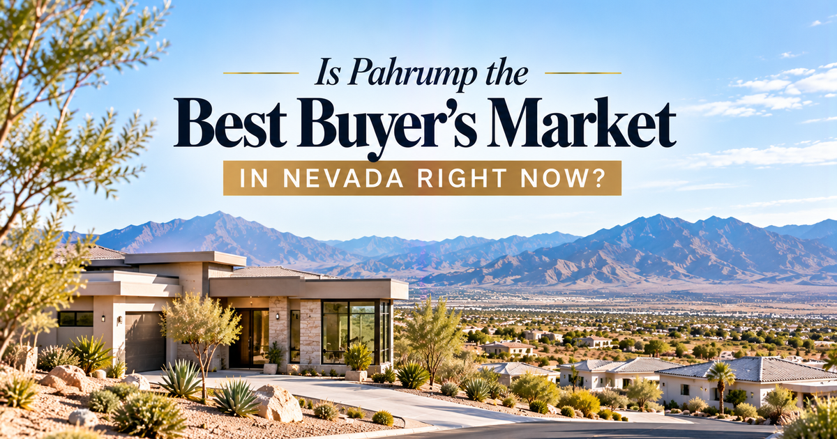 Is Pahrump the Best Buyer's Market in Nevada Right Now? header image.