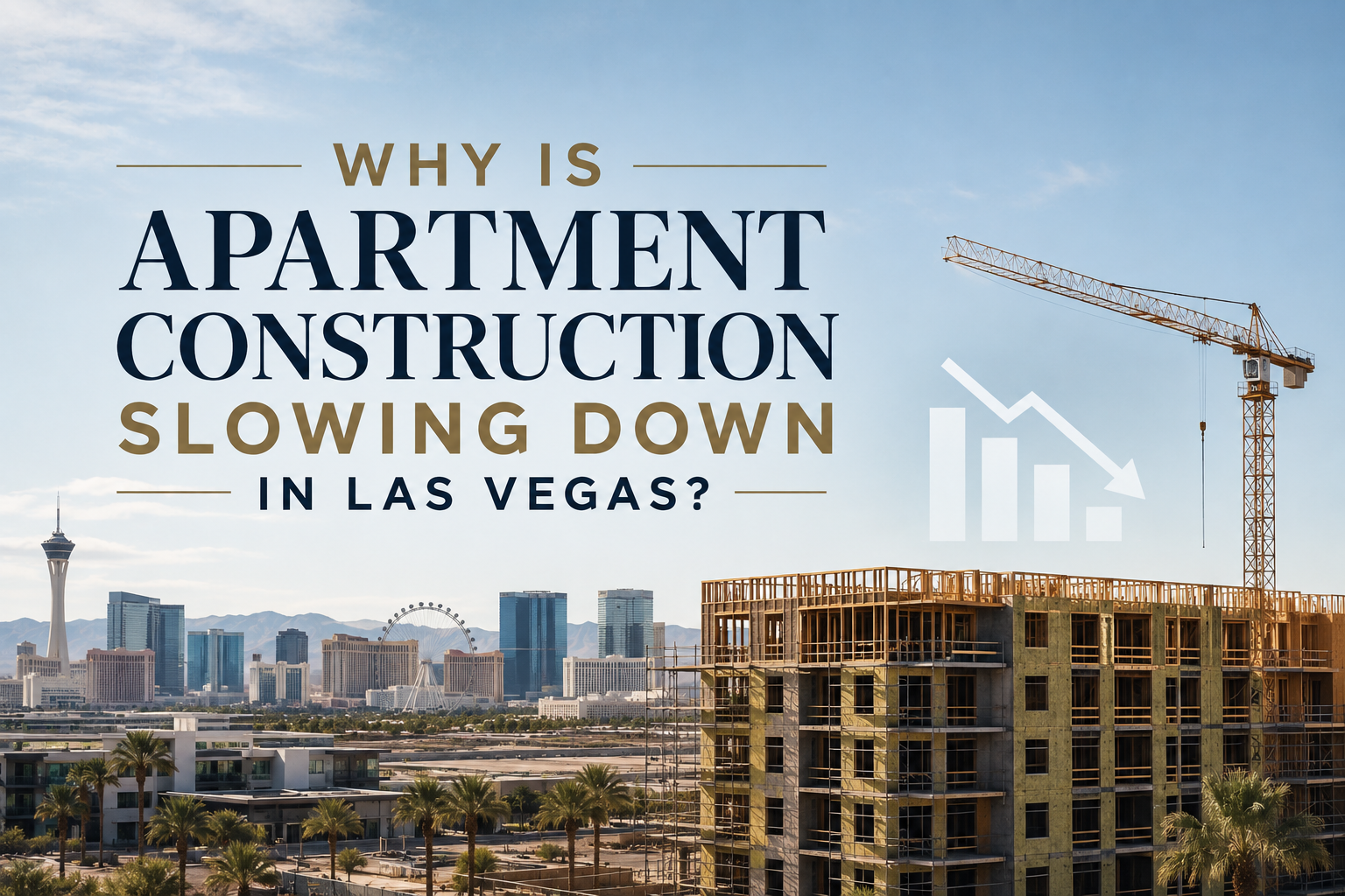 Why Is Apartment Construction Slowing Down in Las Vegas? header image.