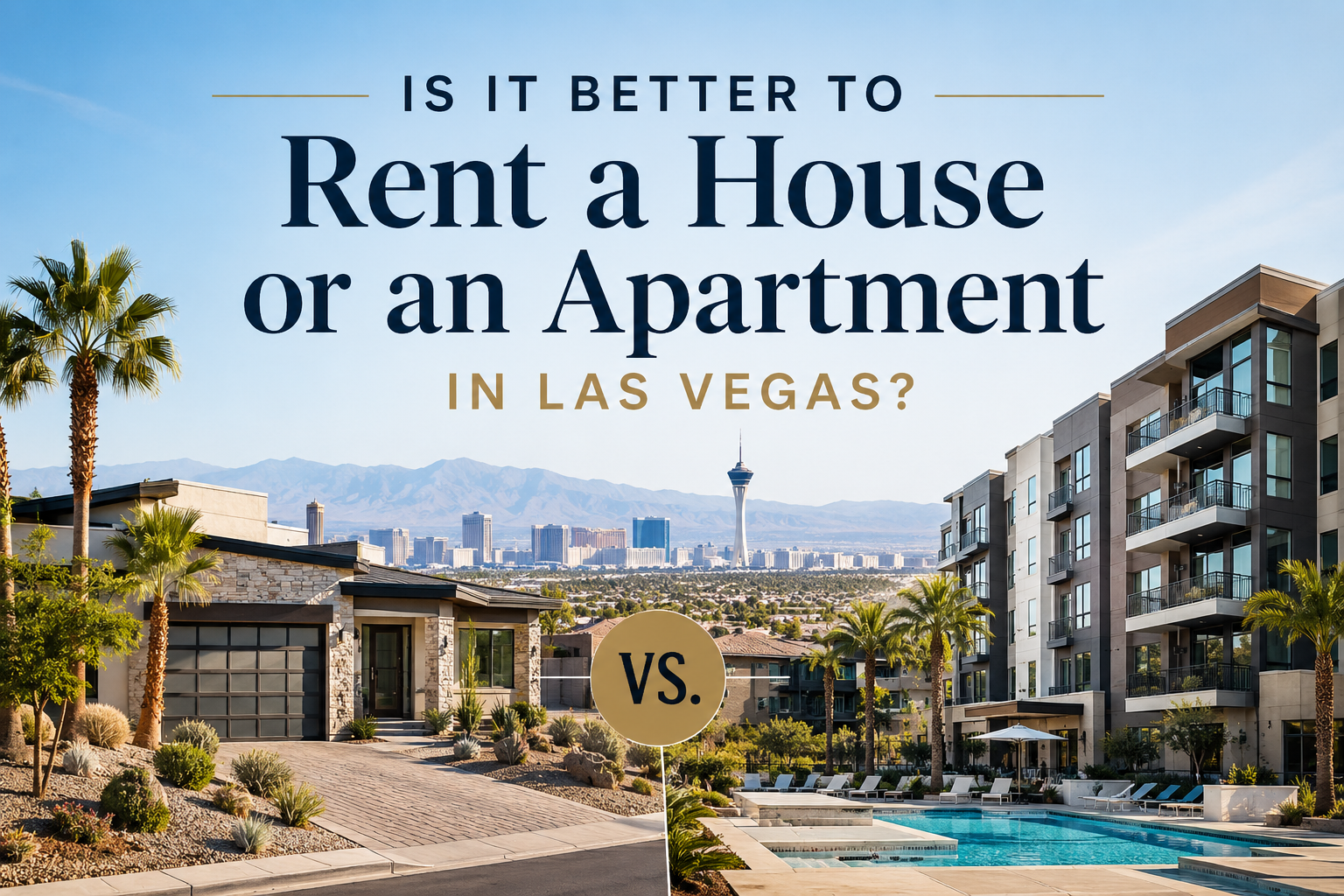 Is It Better to Rent a House or an Apartment in Las Vegas? header image.
