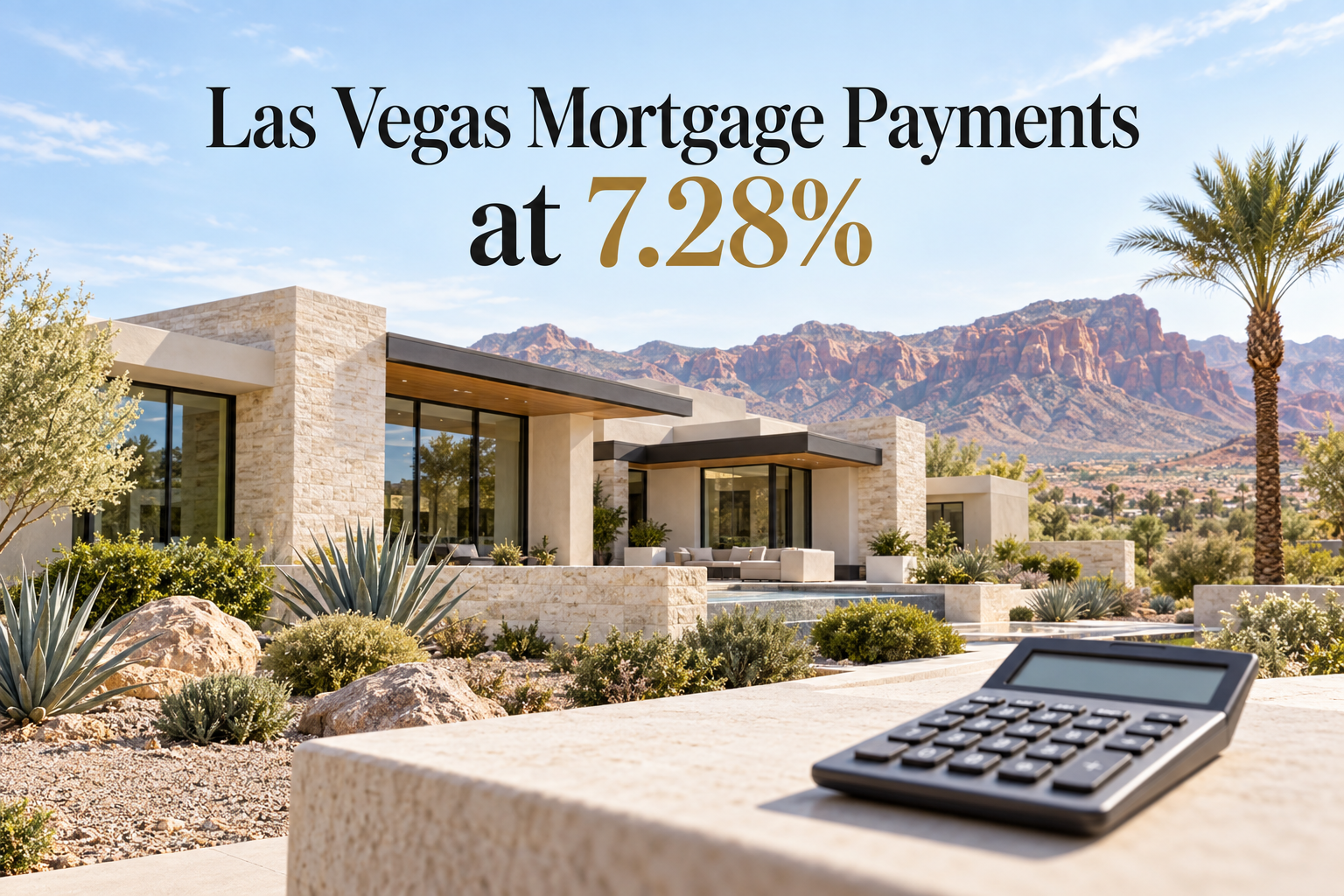 How Much Does a 7.28% Mortgage Rate Add to a Las Vegas Home Payment? header image.