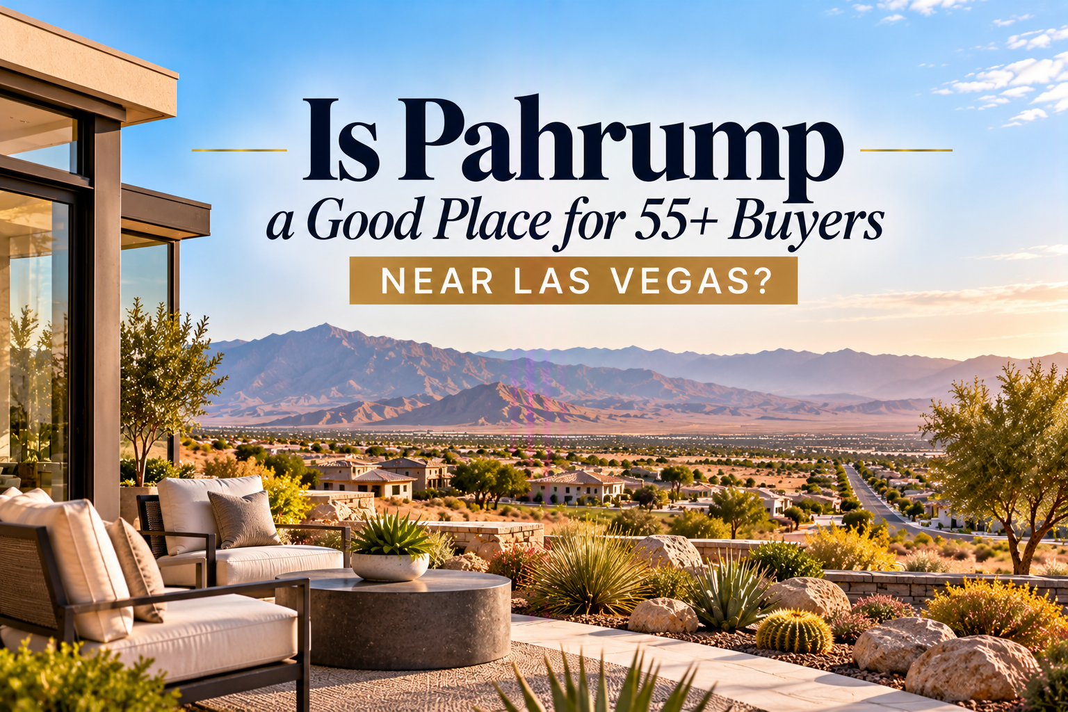 Is Pahrump a Good Place for 55+ Buyers Near Las Vegas? header image.