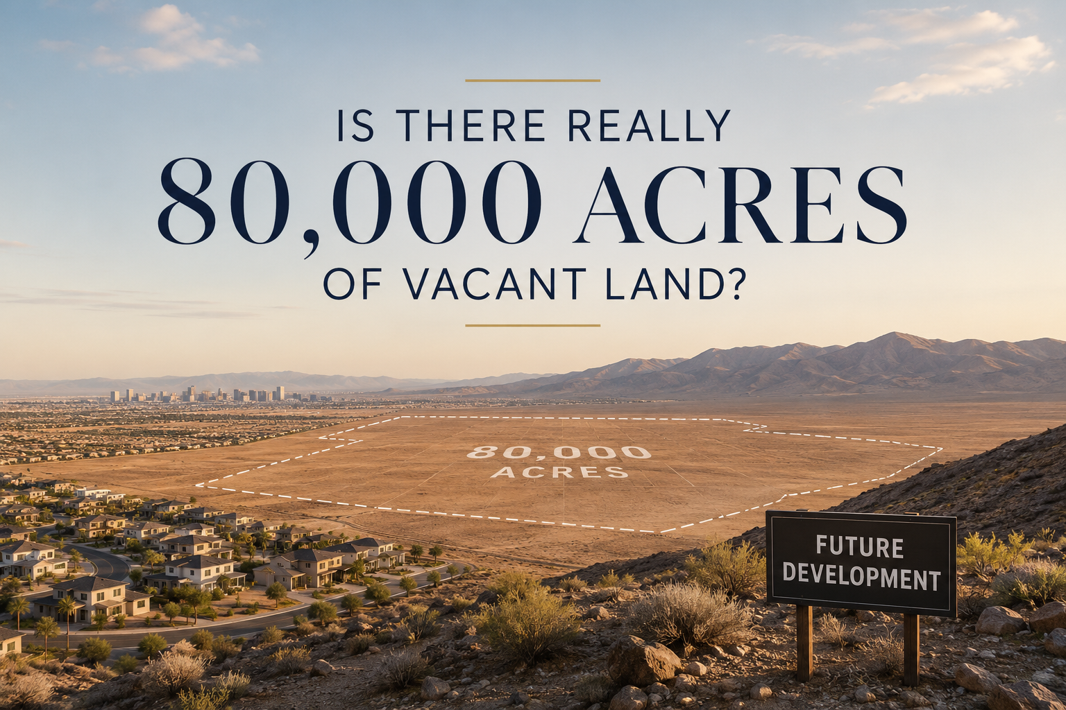 Is There Really 80,000 Acres of Vacant Land Available for Development in Clark County? header image.