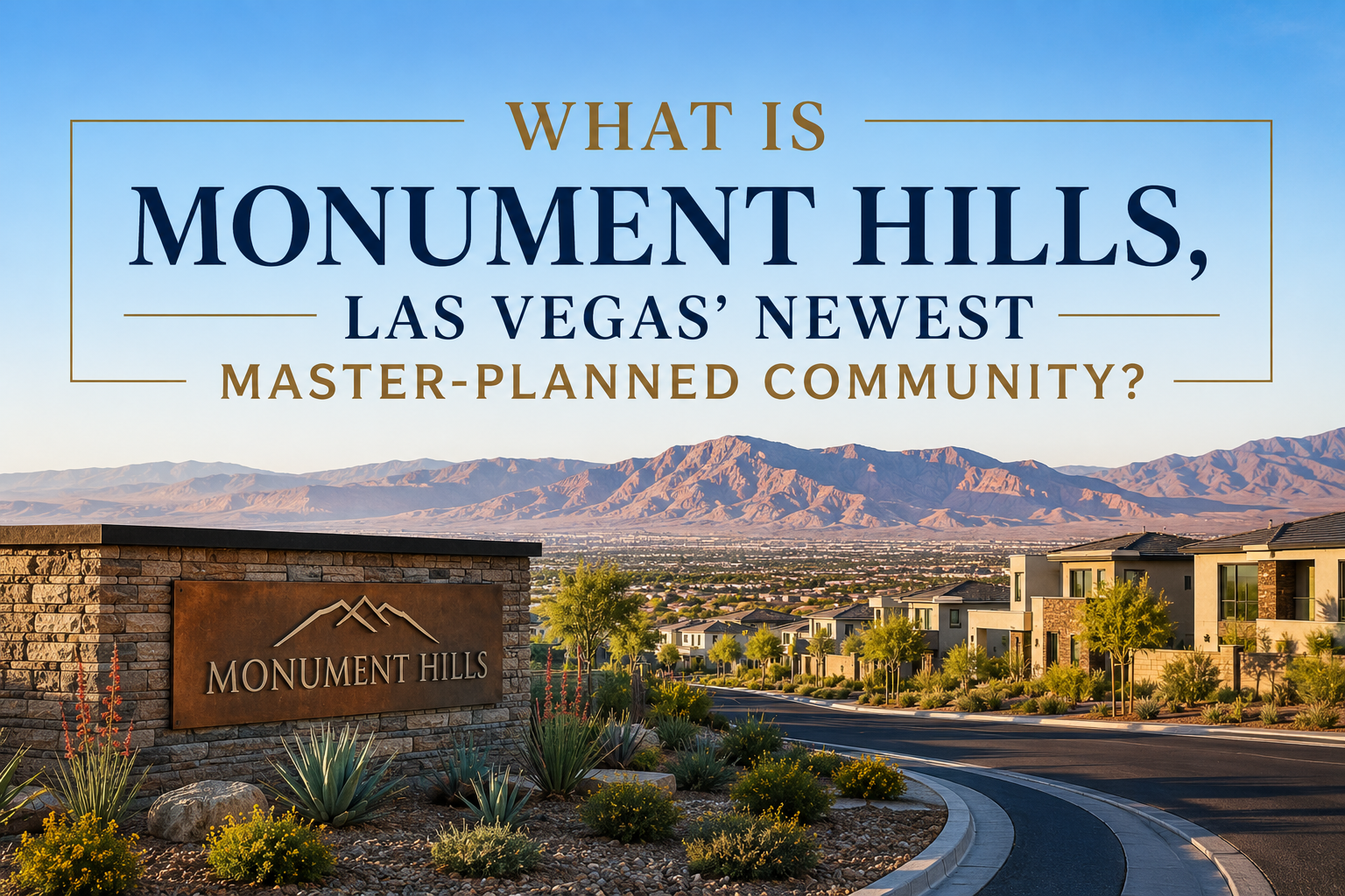 What Is Monument Hills, Las Vegas' Newest Master-Planned Community? header image.
