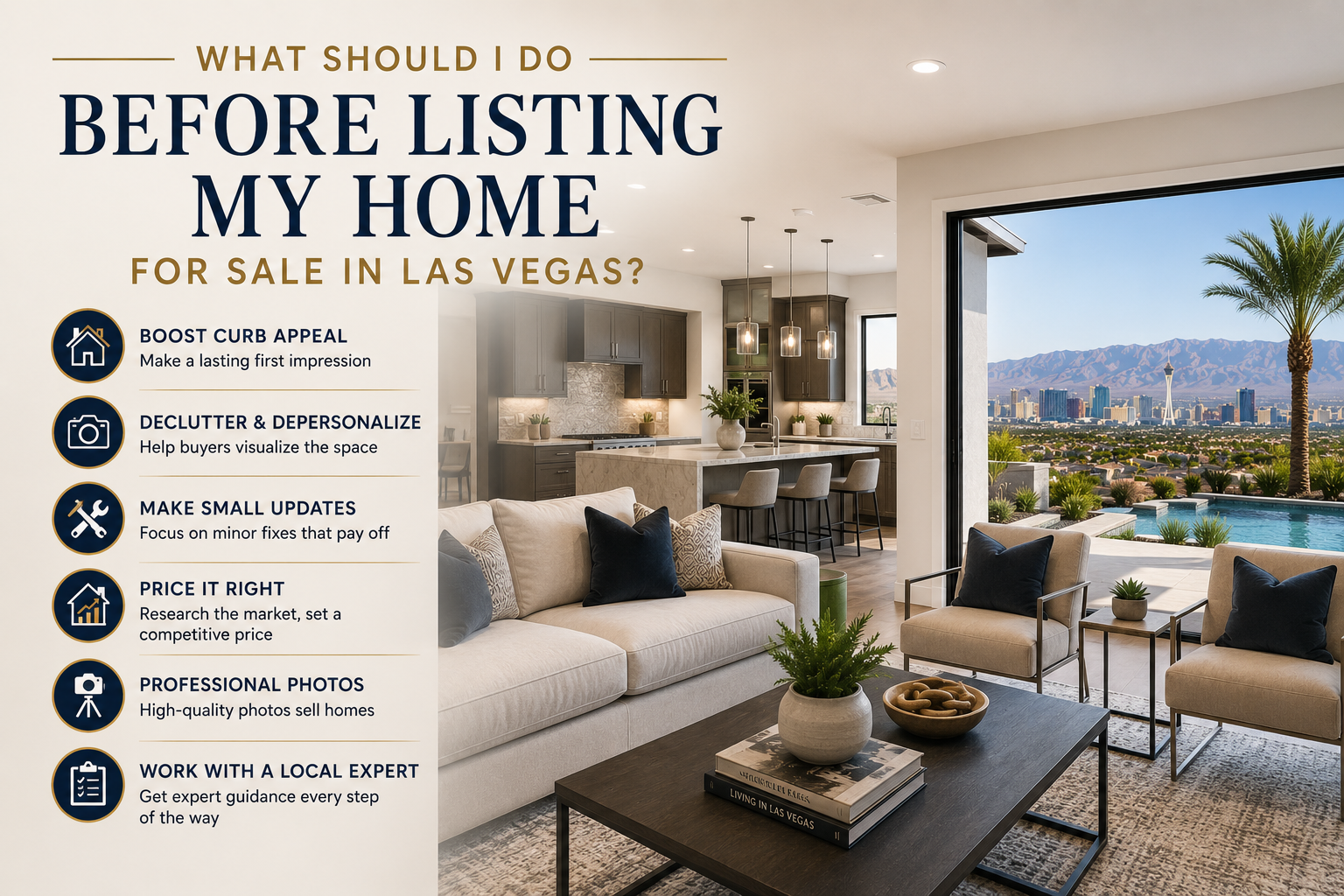 What Should I Do Before Listing My Home for Sale in Las Vegas? header image.