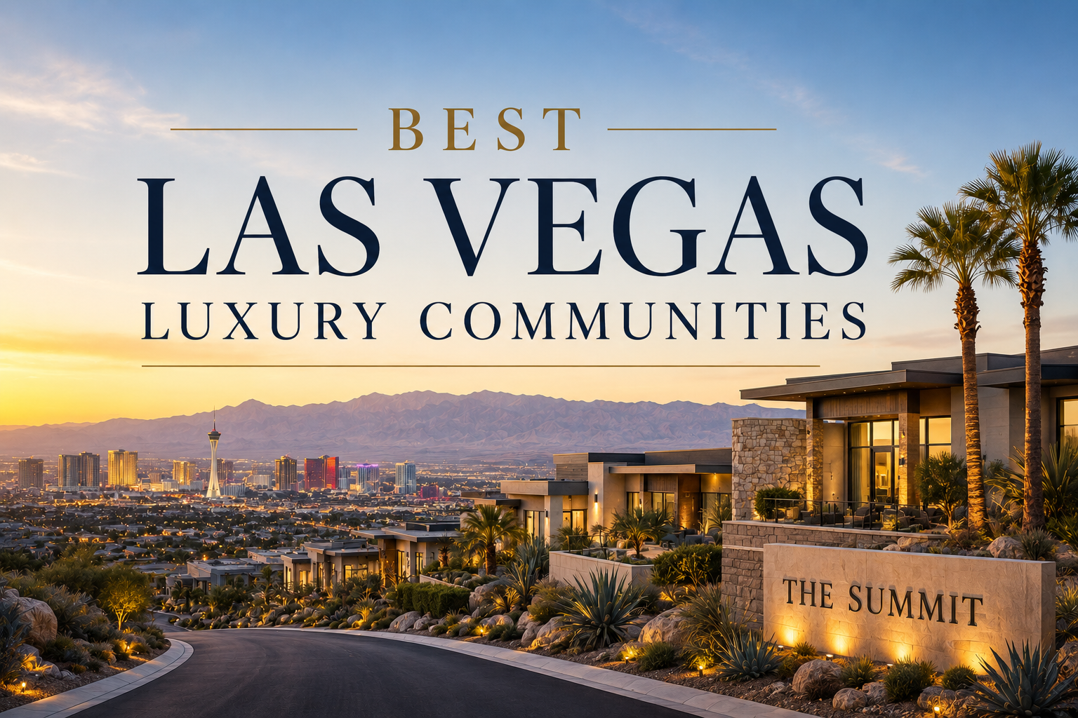 Best Las Vegas Luxury Communities header image.