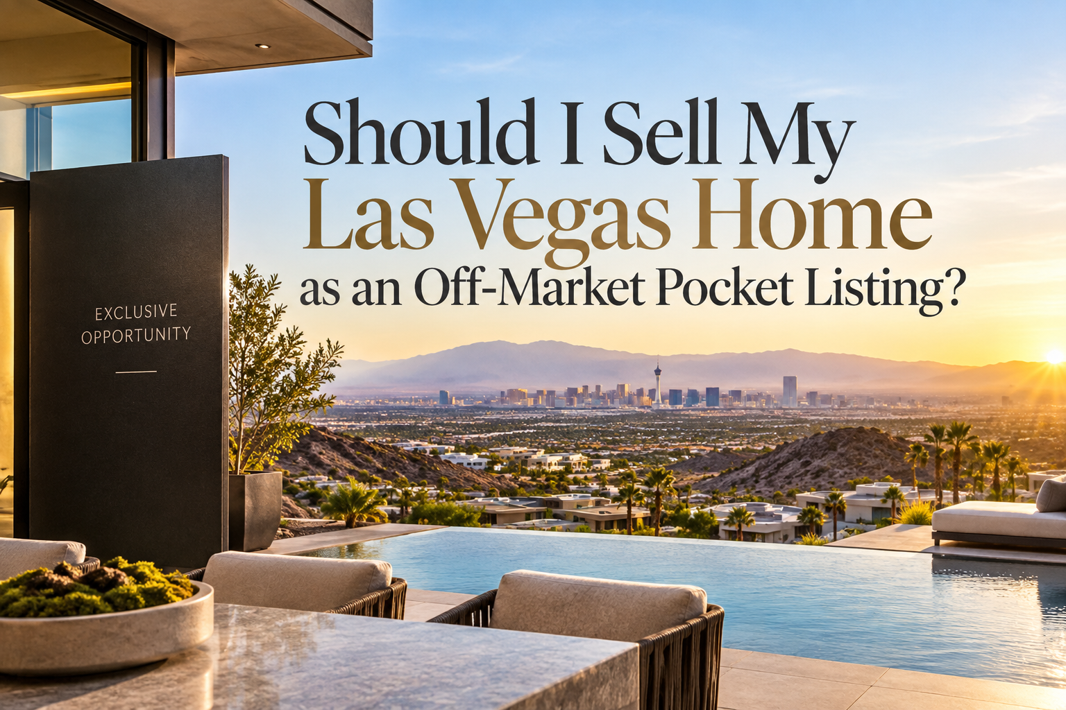 Should I Sell My Las Vegas Home as an Off-Market Pocket Listing? header image.