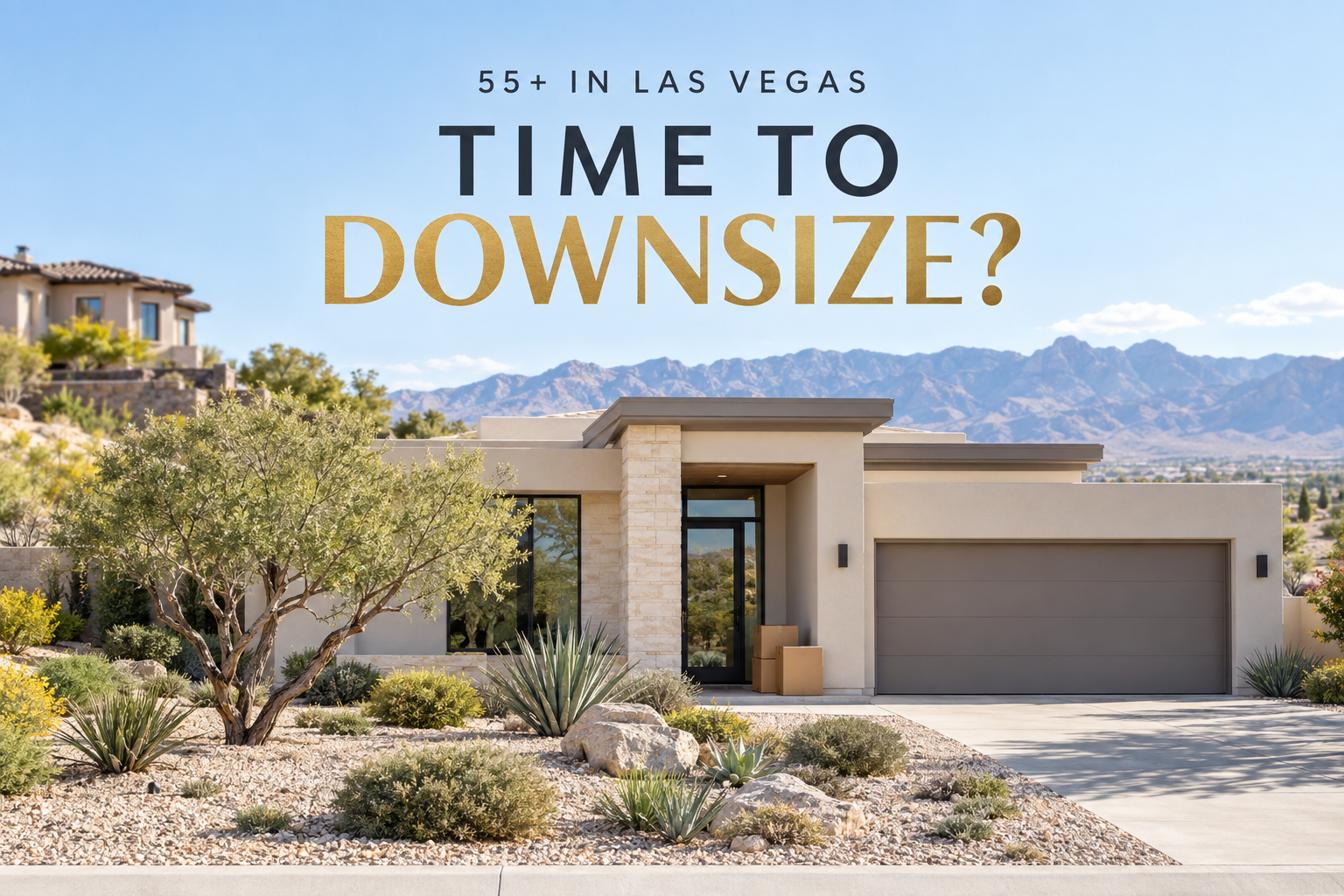 Is Now a Good Time for 55+ Homeowners to Downsize in Las Vegas? header image.