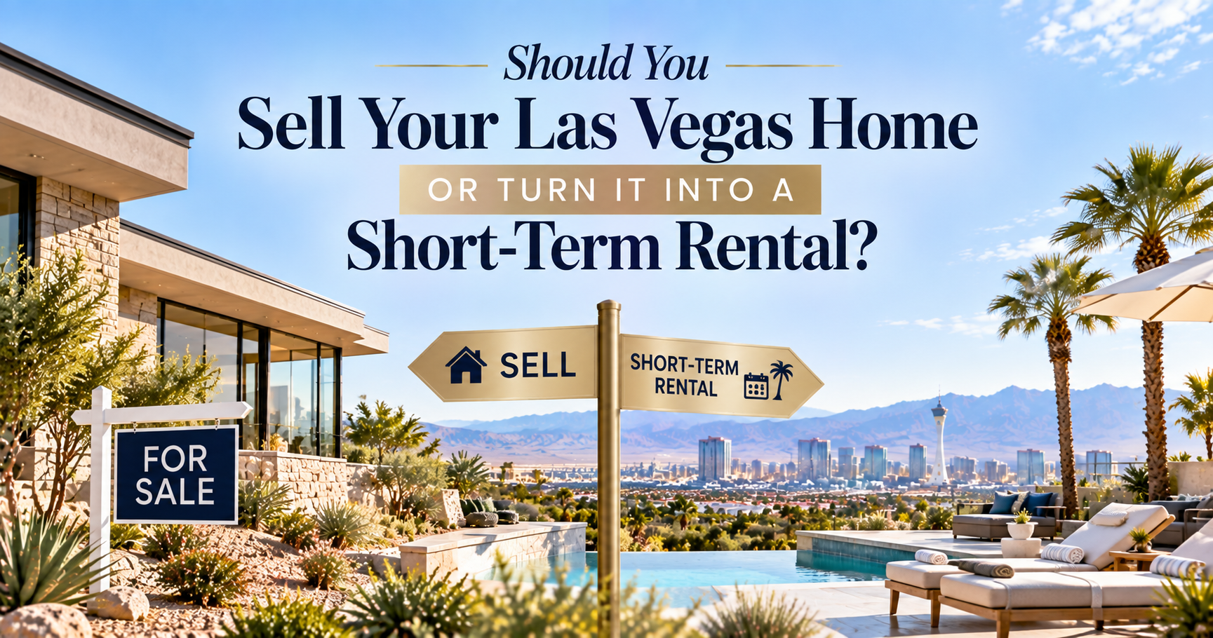 Should You Sell Your Las Vegas Home or Turn It Into a Short-Term Rental? header image.