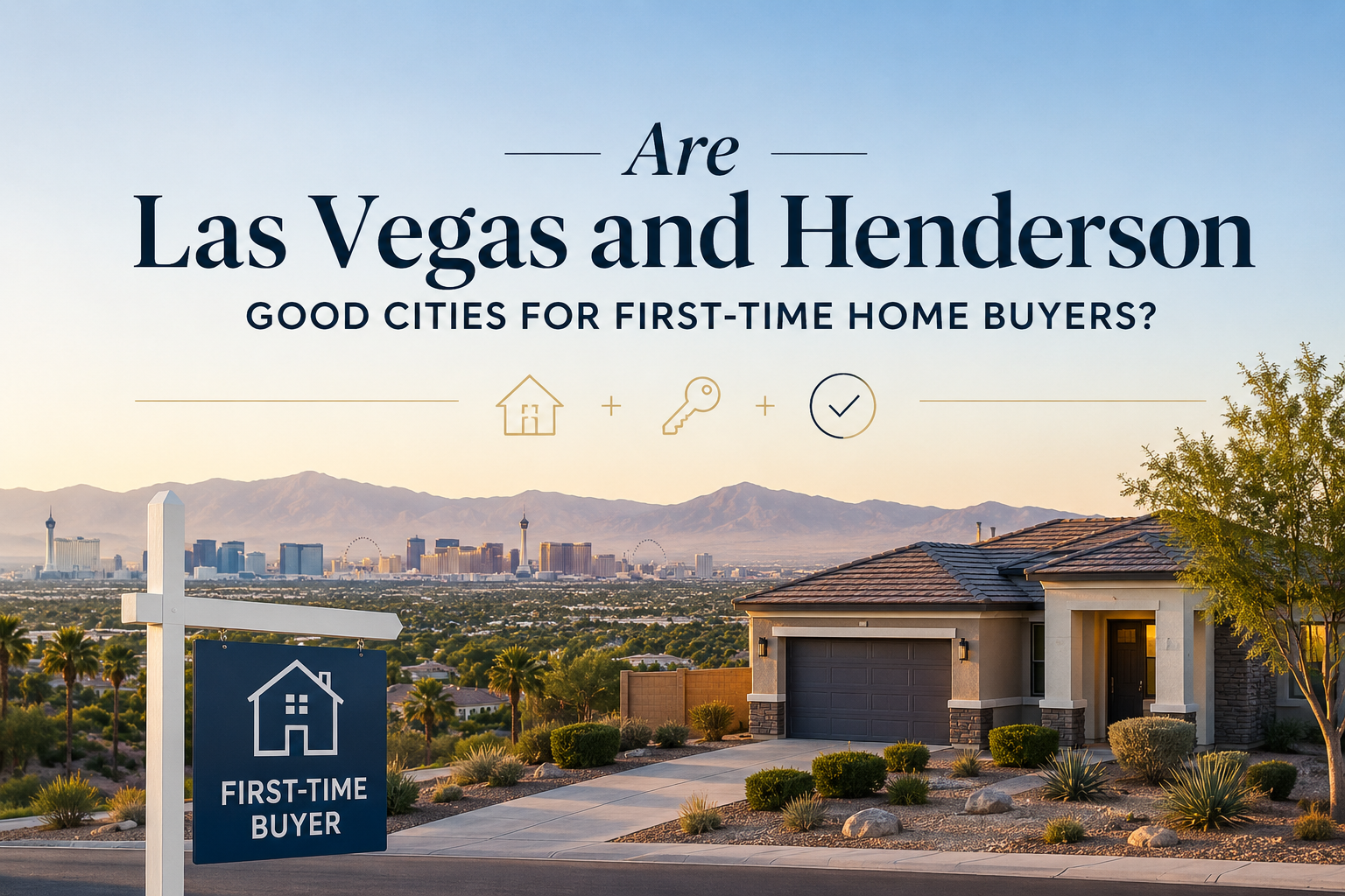 Are Las Vegas and Henderson Good Cities for First-Time Home Buyers? header image.