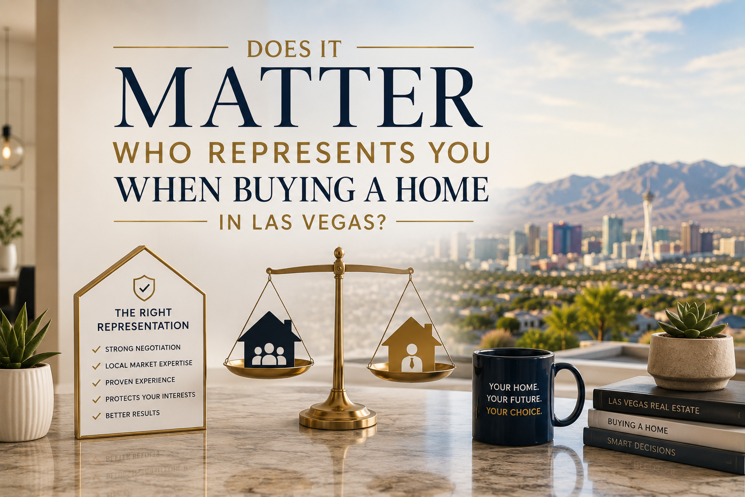 Does It Matter Who Represents Me When Buying a Home in Las Vegas? header image.