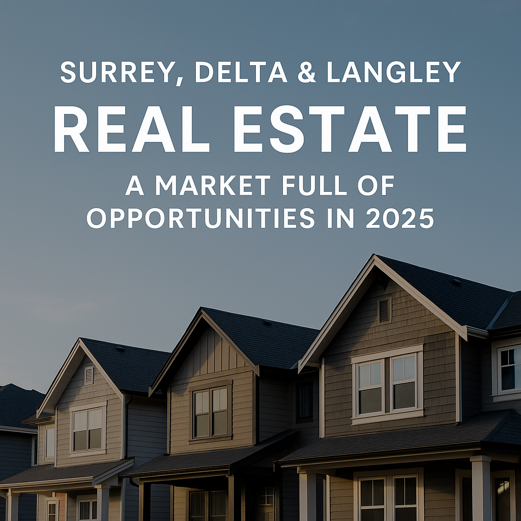 Surrey, Delta & Langley Real Estate: A Market Full of Opportunities in 2025 header image.