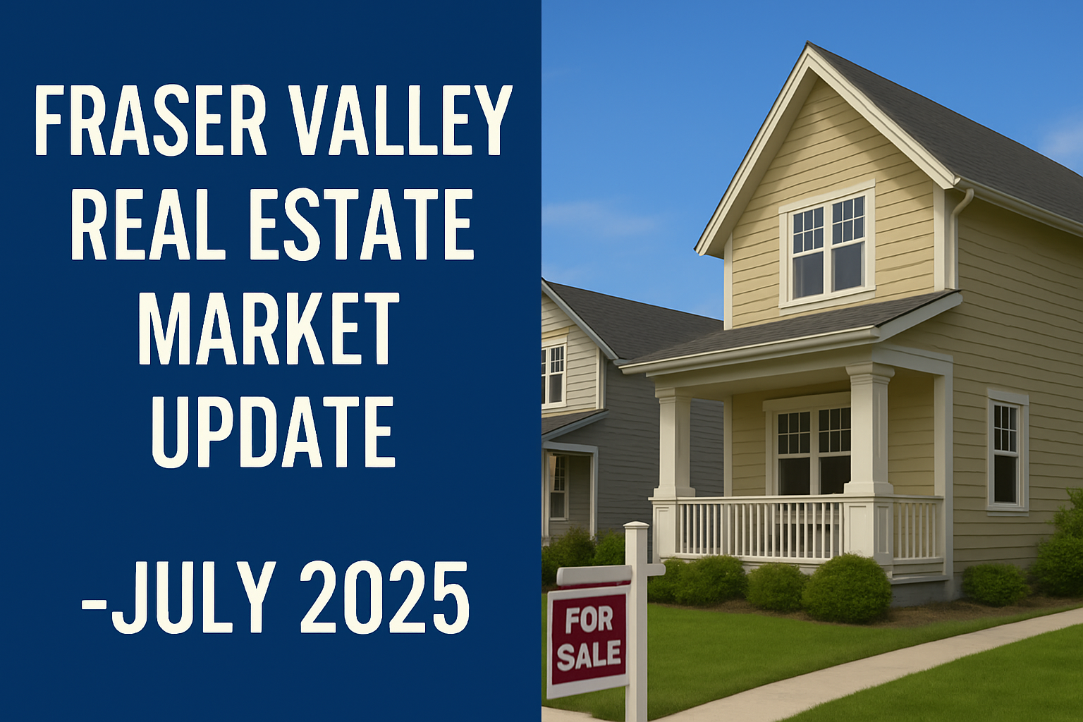 Fraser Valley Real Estate Market Update – July 2025 header image.