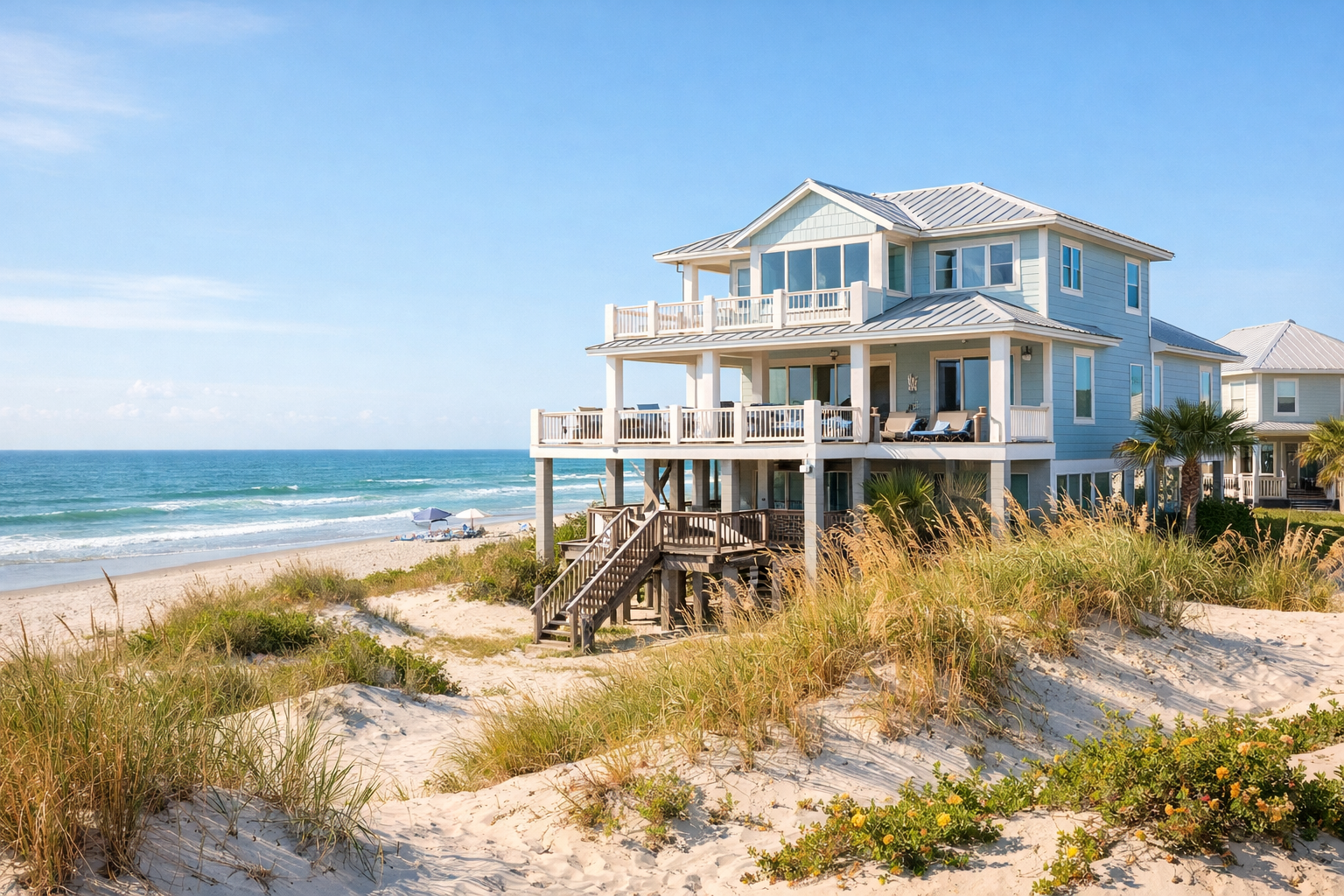 Luxury beachfront vacation rental 