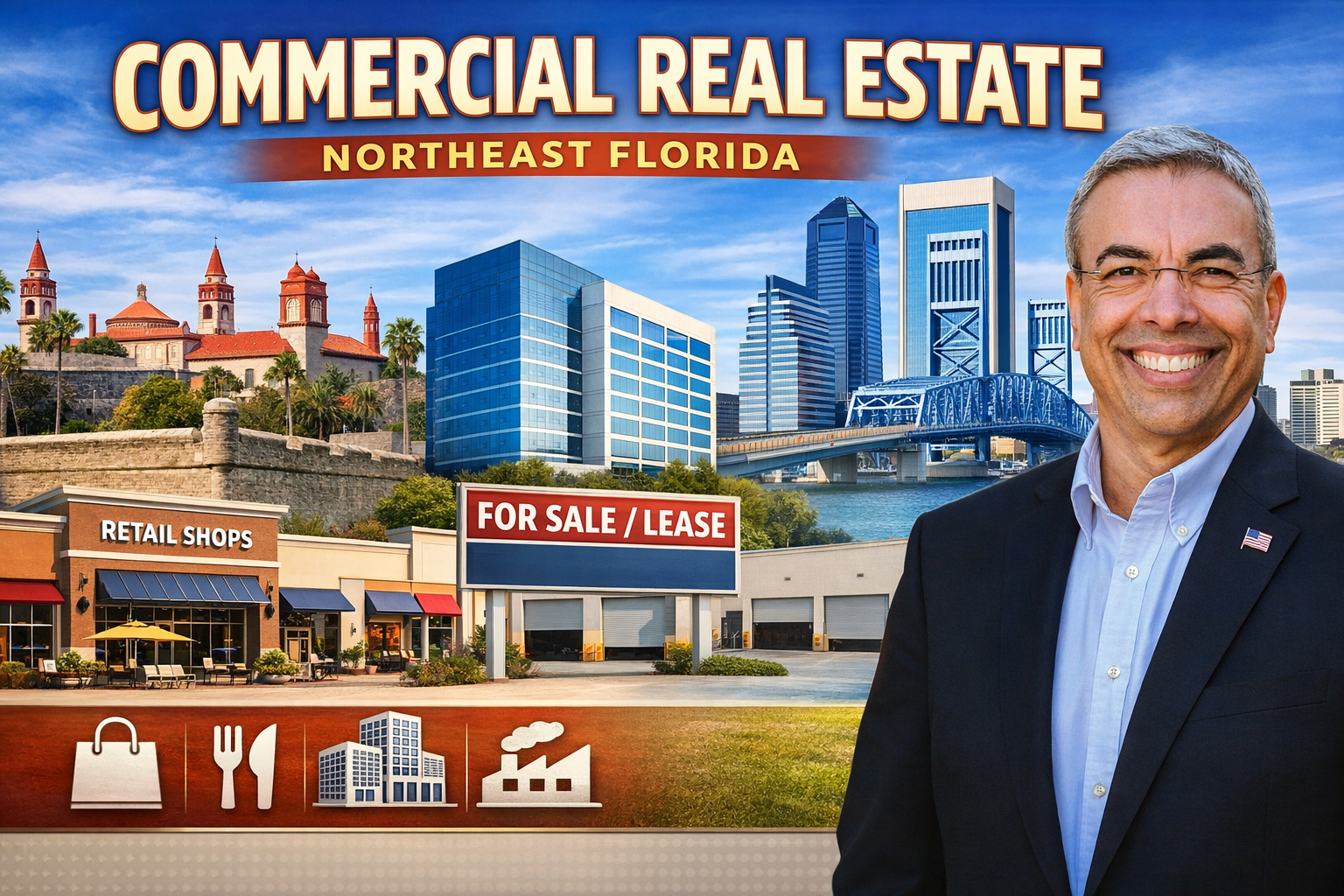 Commercial Real Estate in Northeast Florida: Opportunities, Trends, and How the Right Brokerage Can Help header image.