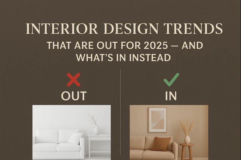 Interior Design Trends That Are Out for 2025 — And What’s In Instead header image.