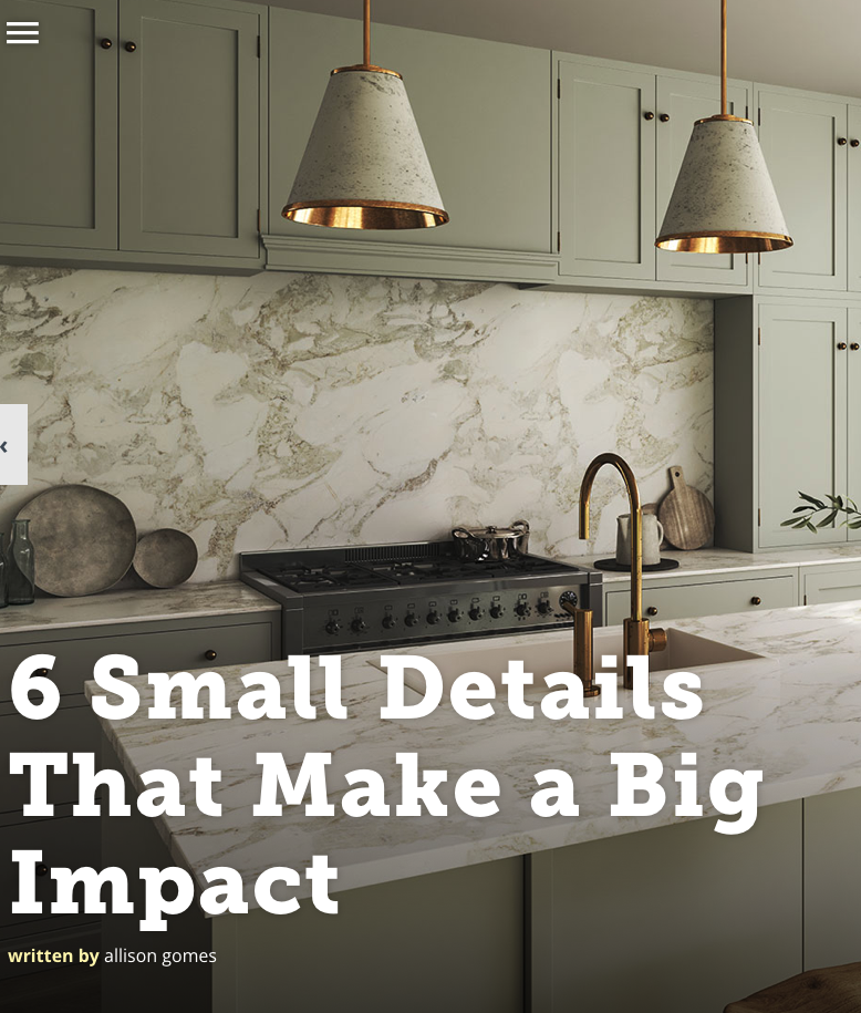 6 Small Details That Make a Big Impact header image.