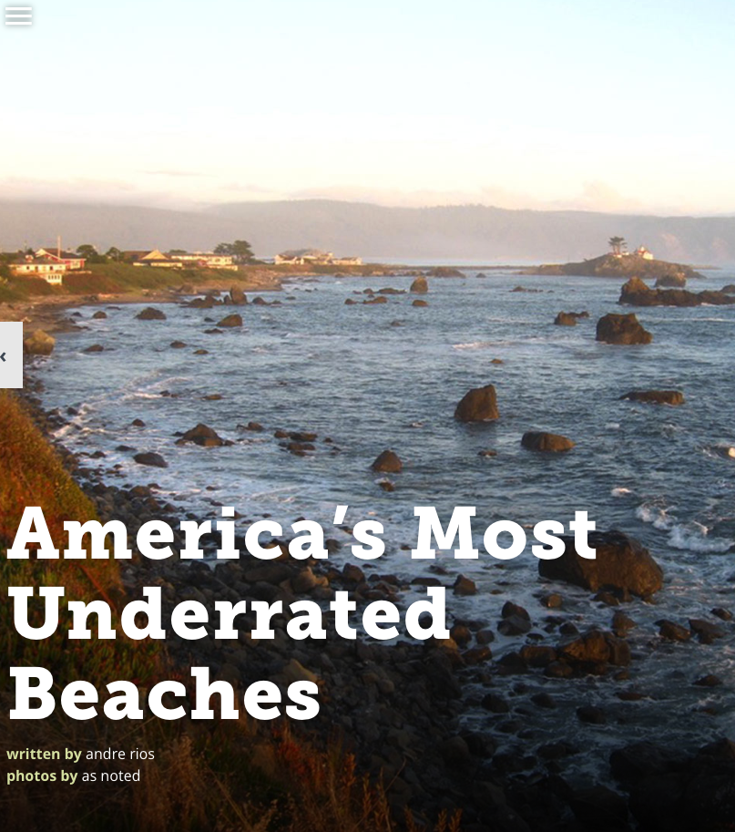America's Most Underrated Beaches header image.